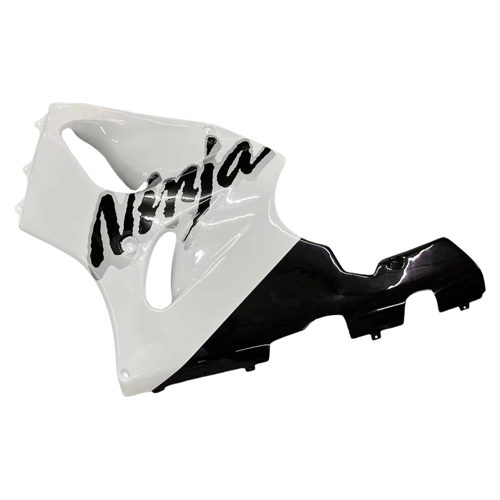 Amotopart 1996-2003 Kawasaki ZX7R White&Black Logo Fairing Kit