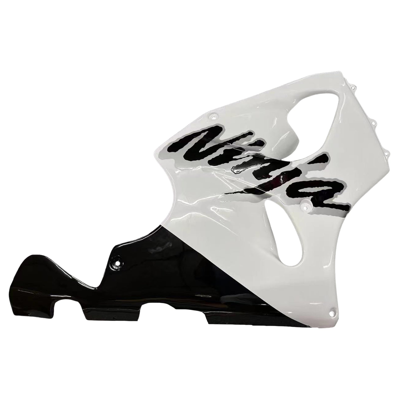 Amotopart 1996-2003 Kawasaki ZX7R White&Black Logo Fairing Kit