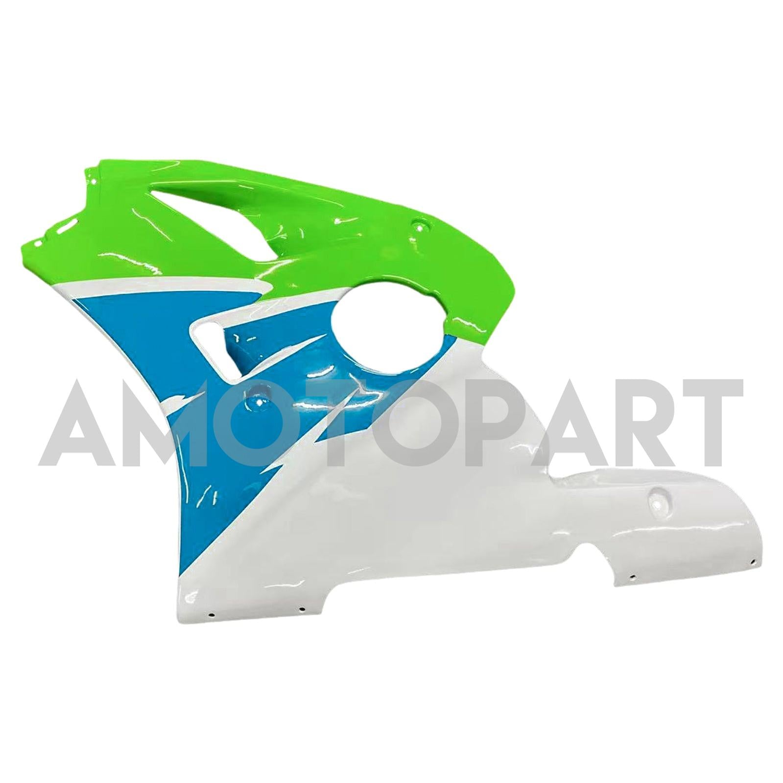 Amotopart Kawasaki ZXR400 1992-1996 グリーン ブルー ホワイト フェアリングキット