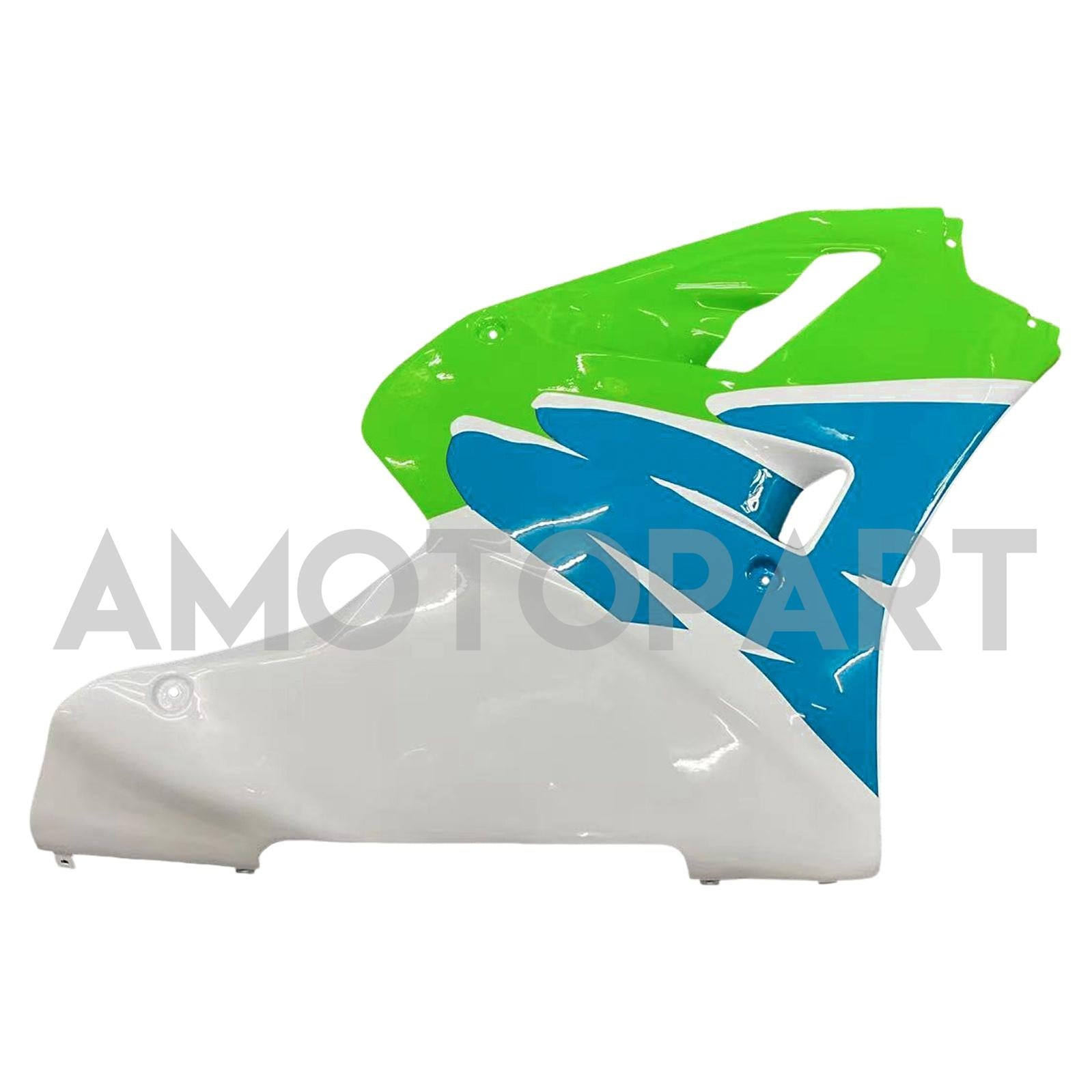 Amotopart Kawasaki ZXR400 1992-1996 グリーン ブルー ホワイト フェアリングキット