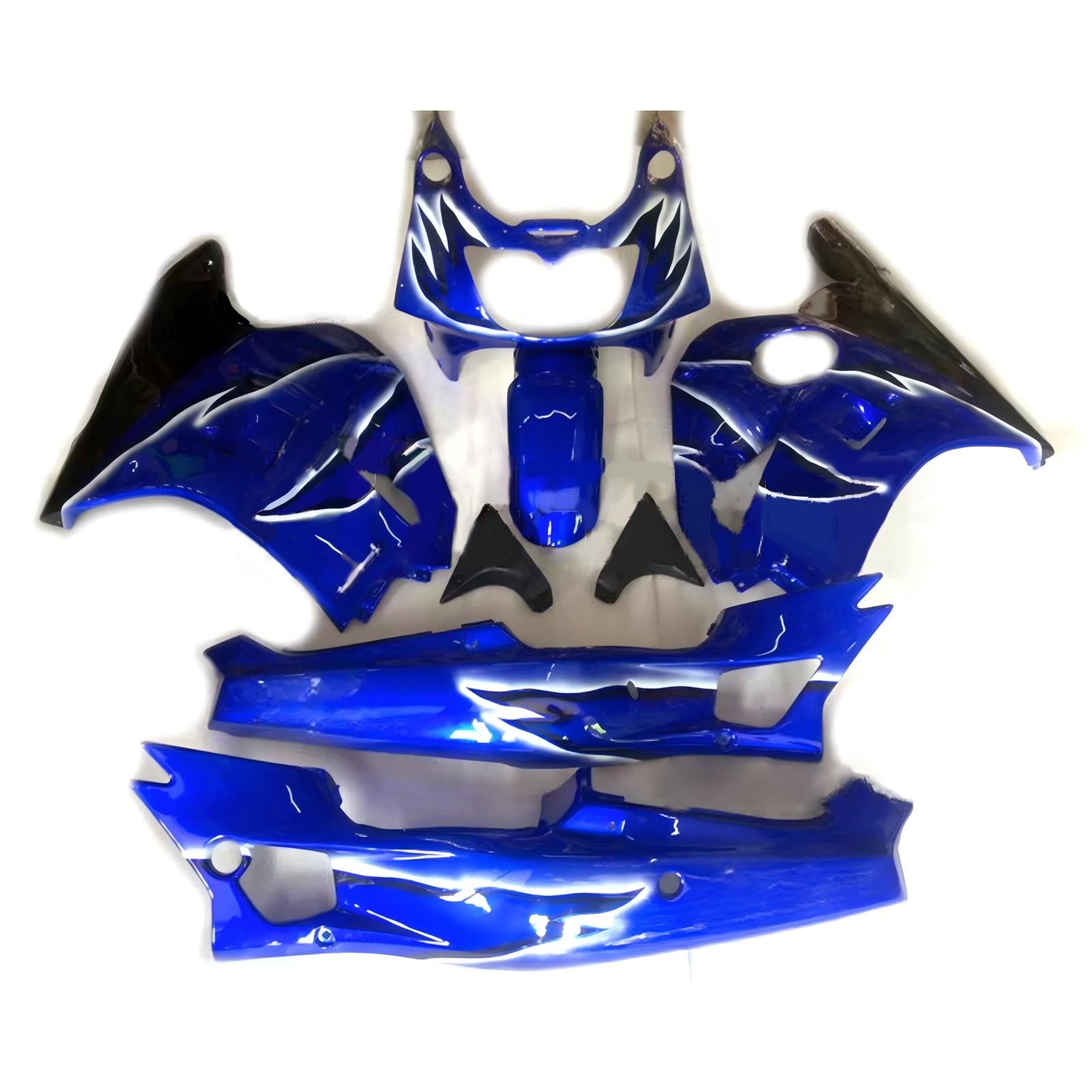 Amotopart 1992-1996 Kawasaki ZXR400 Blue Black Fairing Kit