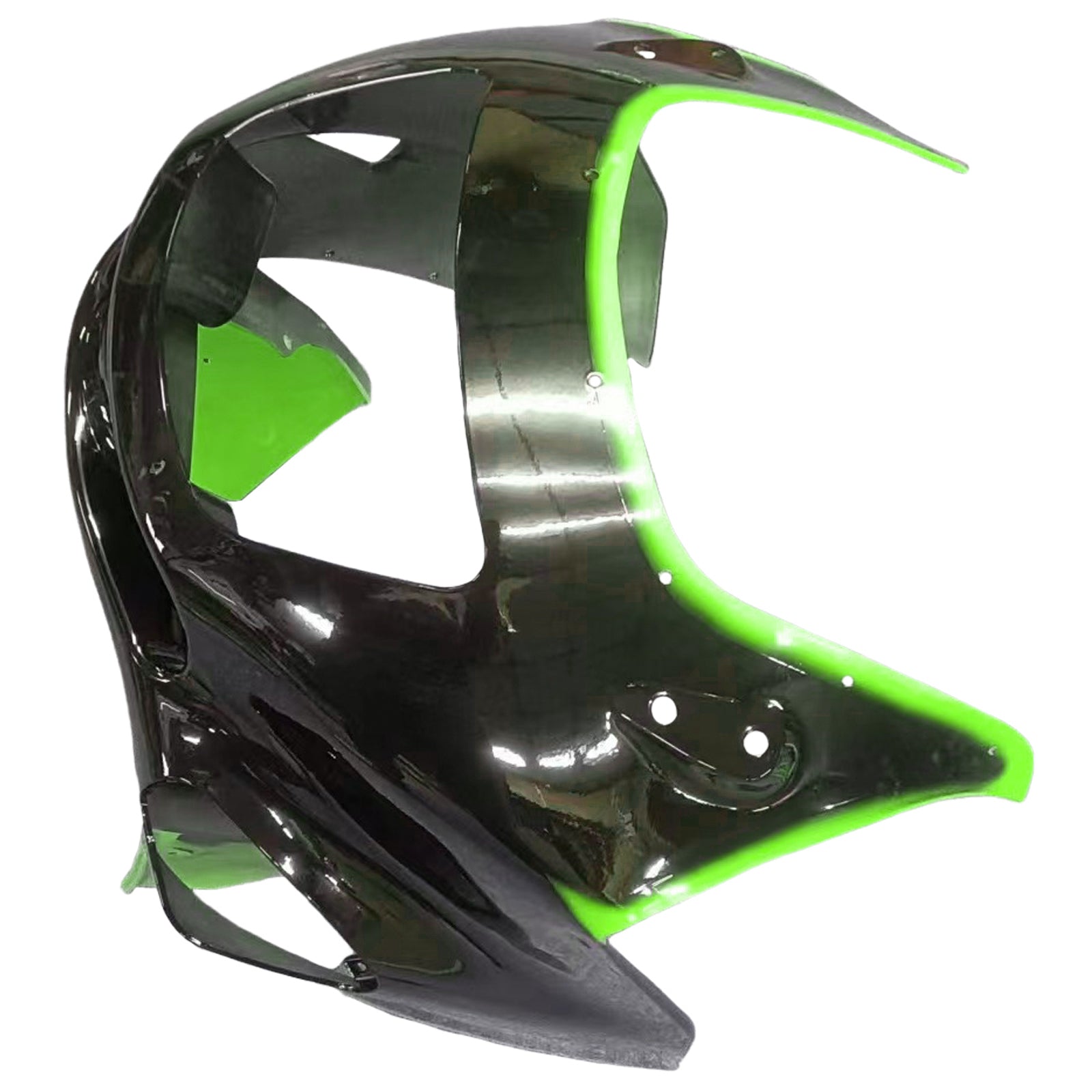 Amotopart ZZR400 1993–2007 ZZR600 1998–2003 Kawasaki Green&amp;Black Flame Style4 Verkleidungsset