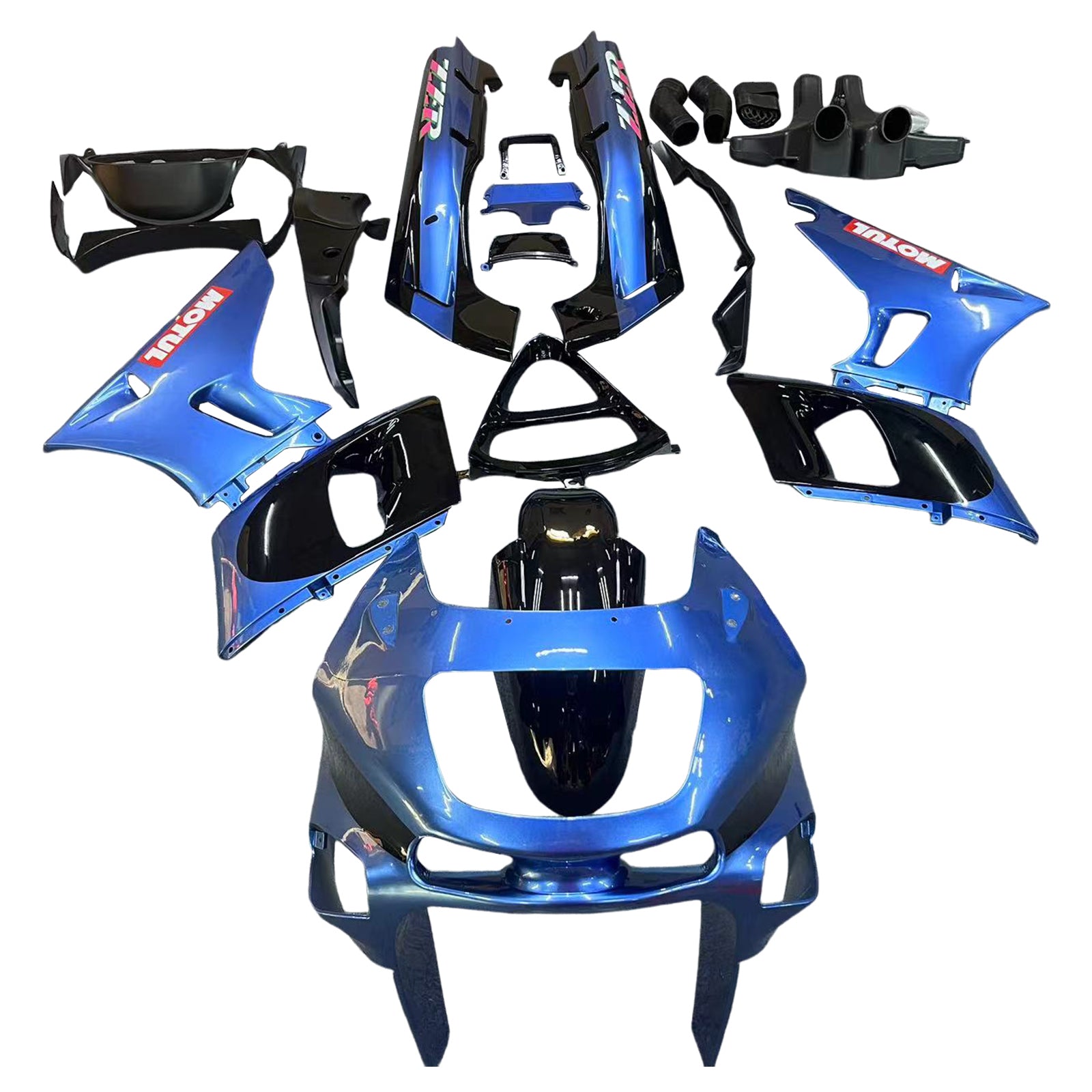 Amotopart ZZR400 1993-2007 ZZR600 1998-2003 Kawasaki Blue Fairing Kit