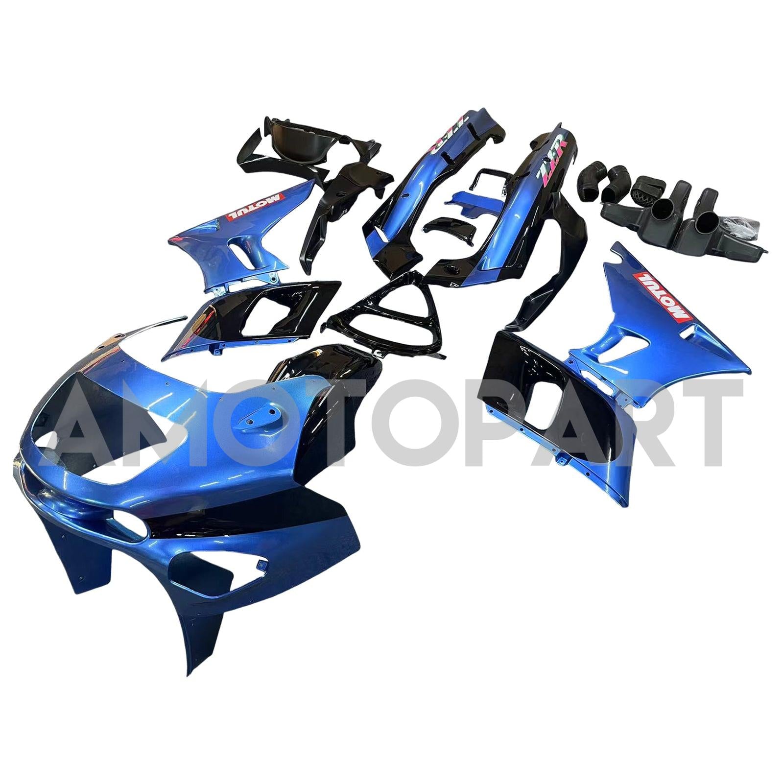 Amotopart ZZR400 1993-2007 ZZR600 1998-2003 Kawasaki Blue Fairing Kit
