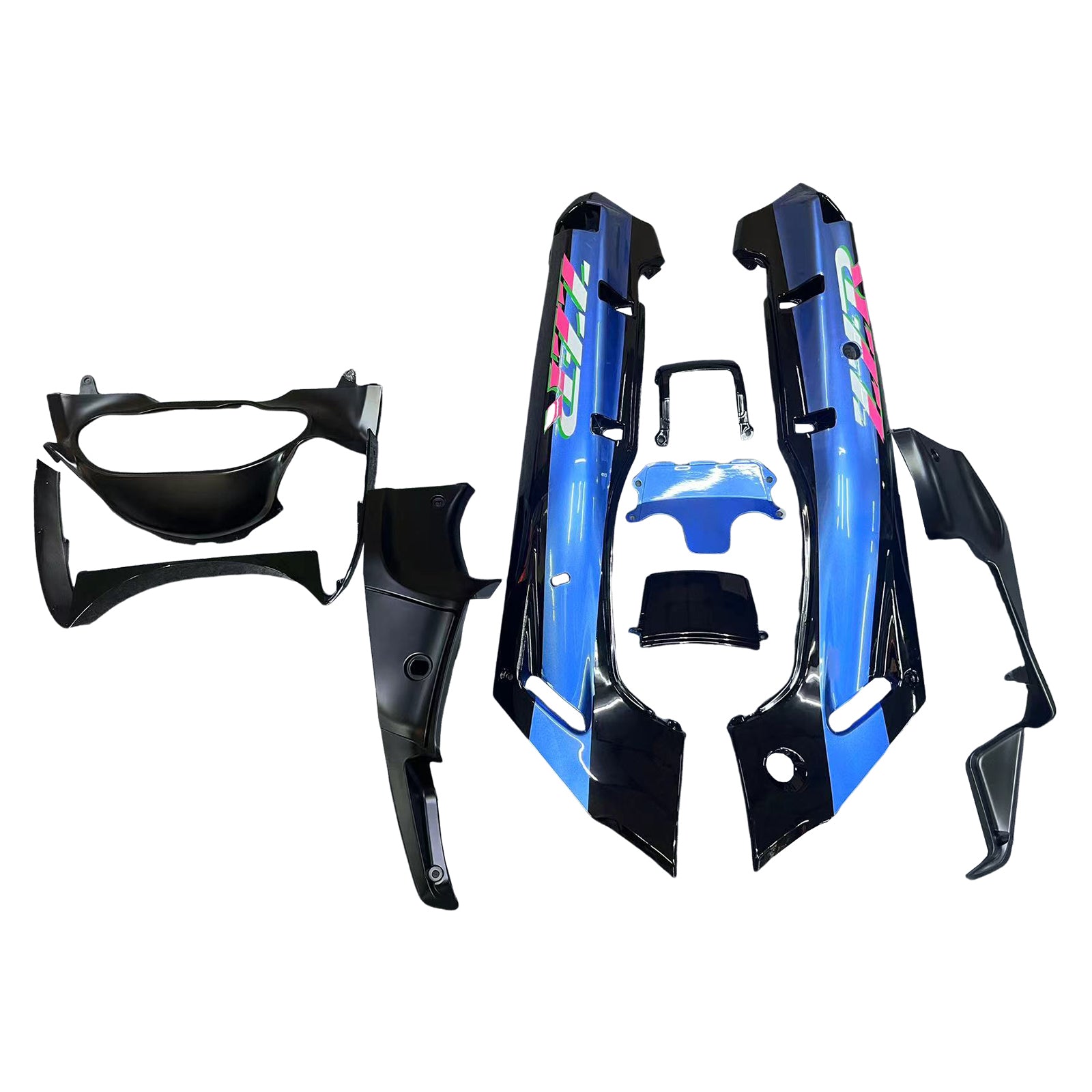 Amotopart ZZR400 1993-2007 ZZR600 1998-2003 Kawasaki Blue Fairing Kit