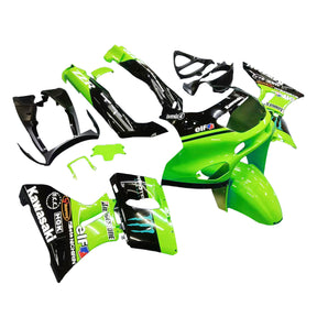 Amotopart ZZR400 1993-2007 ZZR600 1998-2003 Kawasaki Green&Black Style2 Fairing Kit