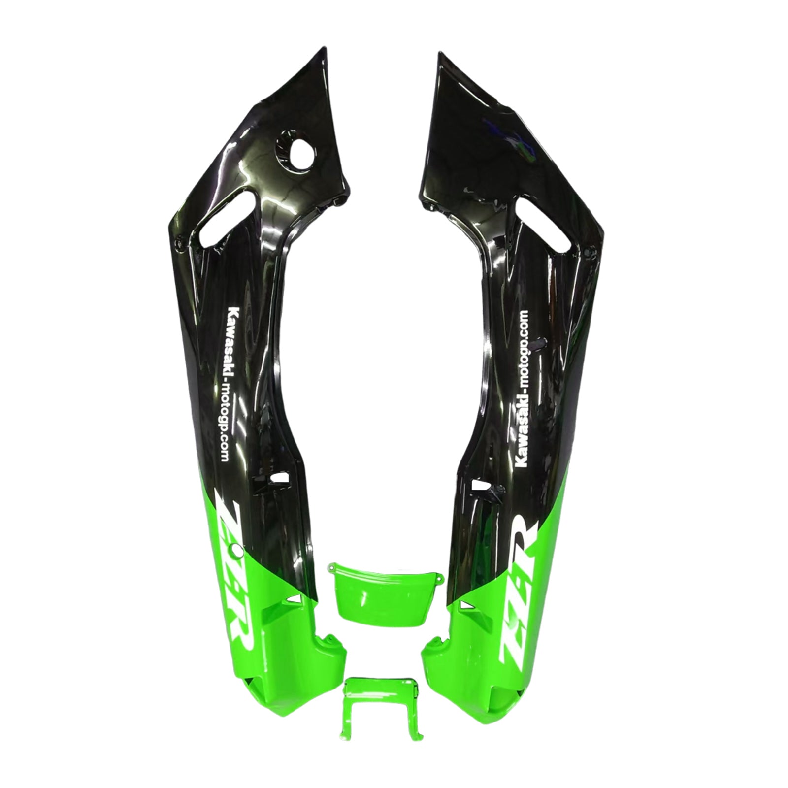 Amotopart ZZR400 1993-2007 ZZR600 1998-2003 Kawasaki Kit carena verde e nero Style2