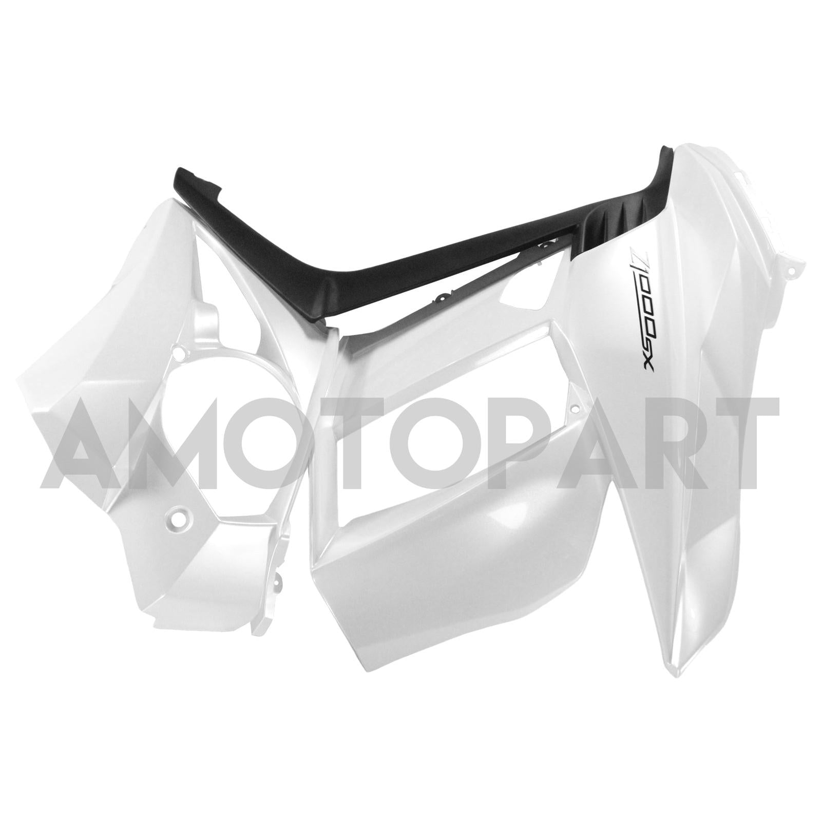Amotopart Kawasaki Z1000SX 2010-2015 White  Fairing Kit