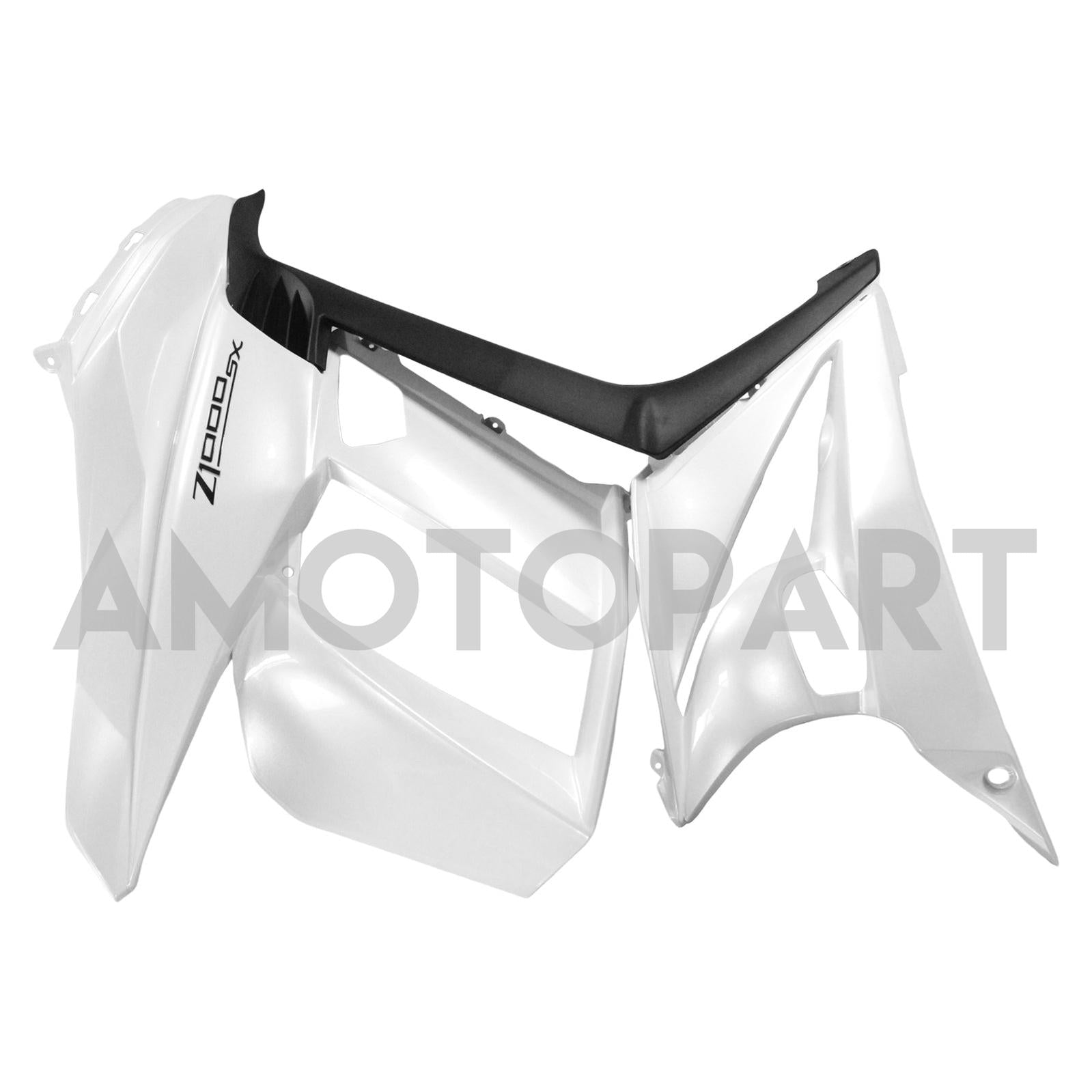 Amotopart Kawasaki Z1000SX 2010-2015 White  Fairing Kit