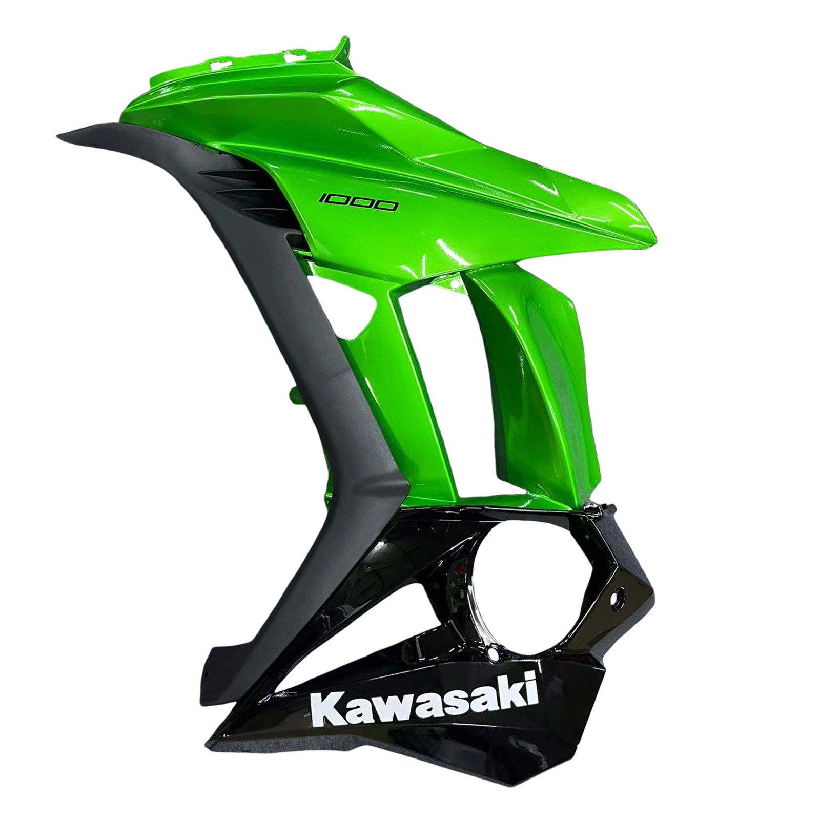 Amotopart 2010-2015 Z1000SX Kawasaki Green&Black Fairing Kit