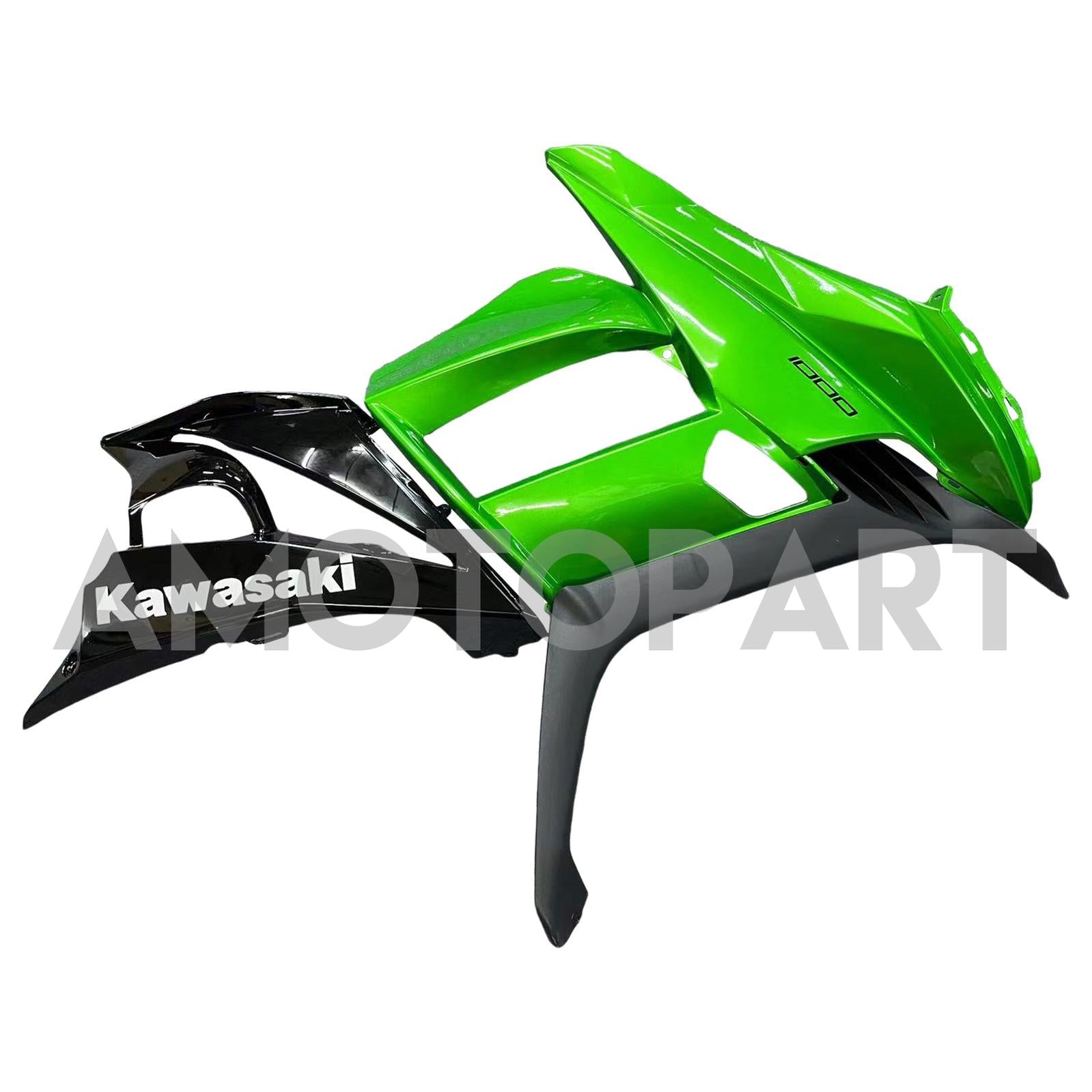 Amotopart 2010-2015 Z1000SX Kawasaki Green&Black Fairing Kit