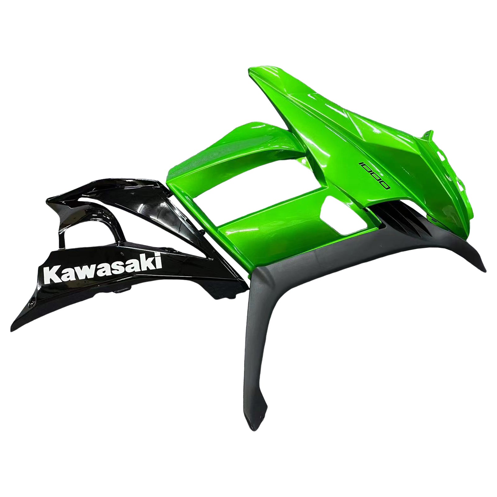 Amotopart 2010-2015 Z1000SX Kawasaki Green&Black Fairing Kit