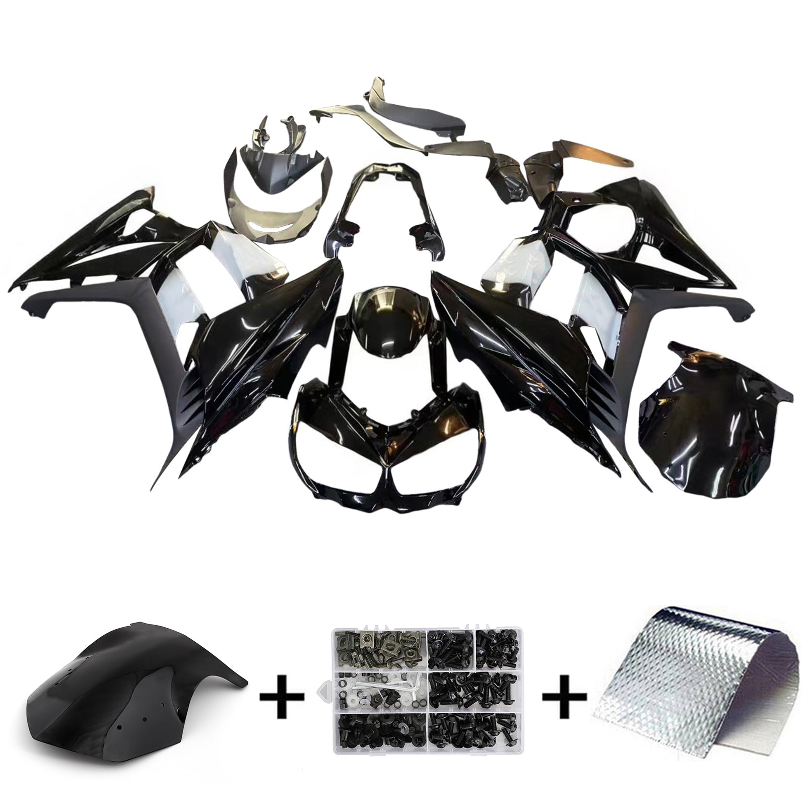 AMOTOPT 2010-2015 KAWASAKI Z1000SX BLAT WHITE Fairing Kit