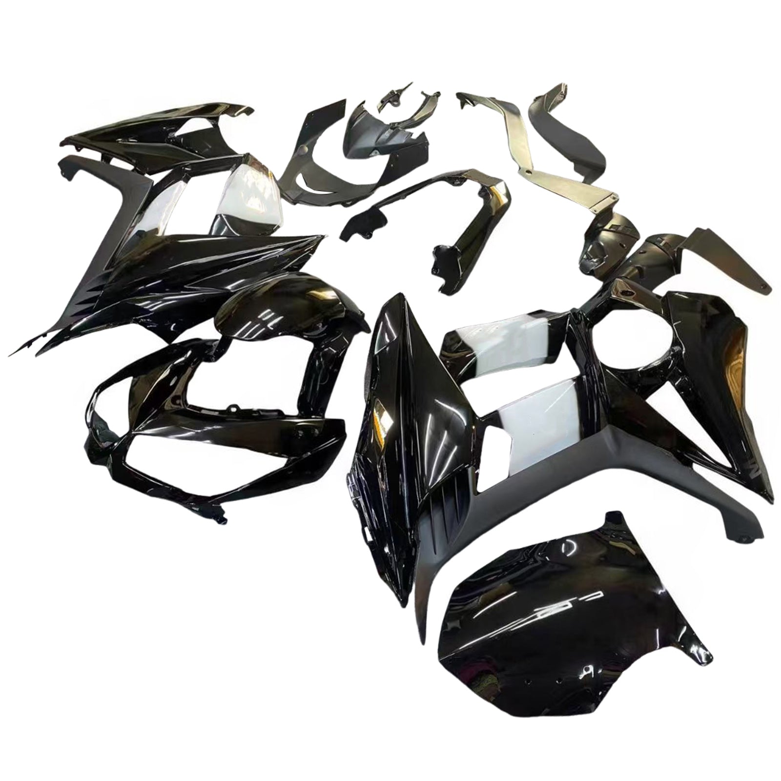 Amotopart 2010-2015 Kawasaki Z1000SX Black White Fairing Kit