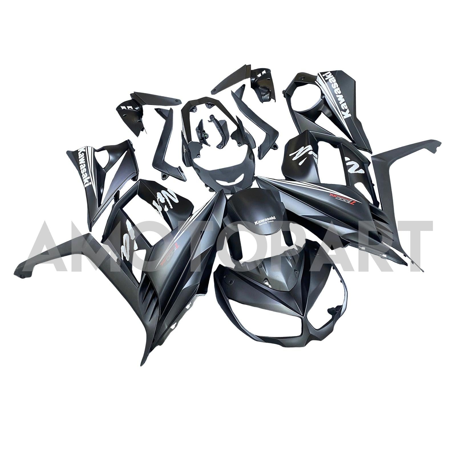 Amotopart 2010-2015 Kawasaki Z1000SX Black Fairing Kit