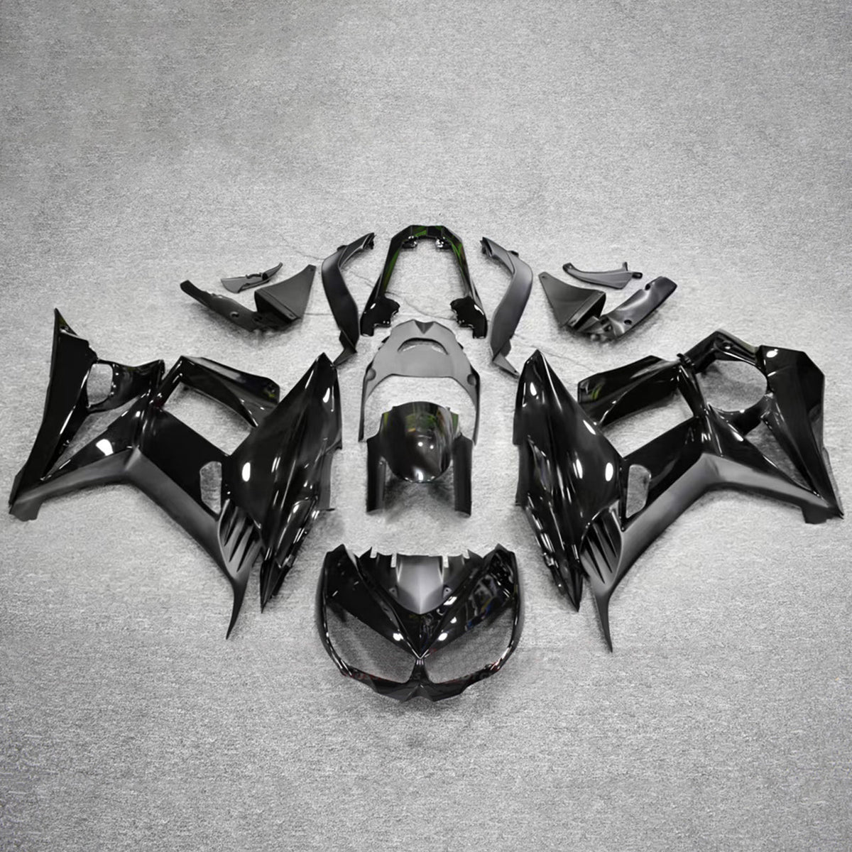 Amotopart 2010-2015 Kawasaki Z1000SX Black Fairing Kit
