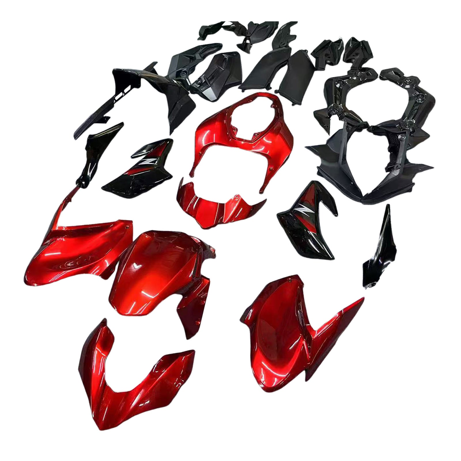 Amotopart Kawasaki 2017-2019 Z900 Red Fairing Kit