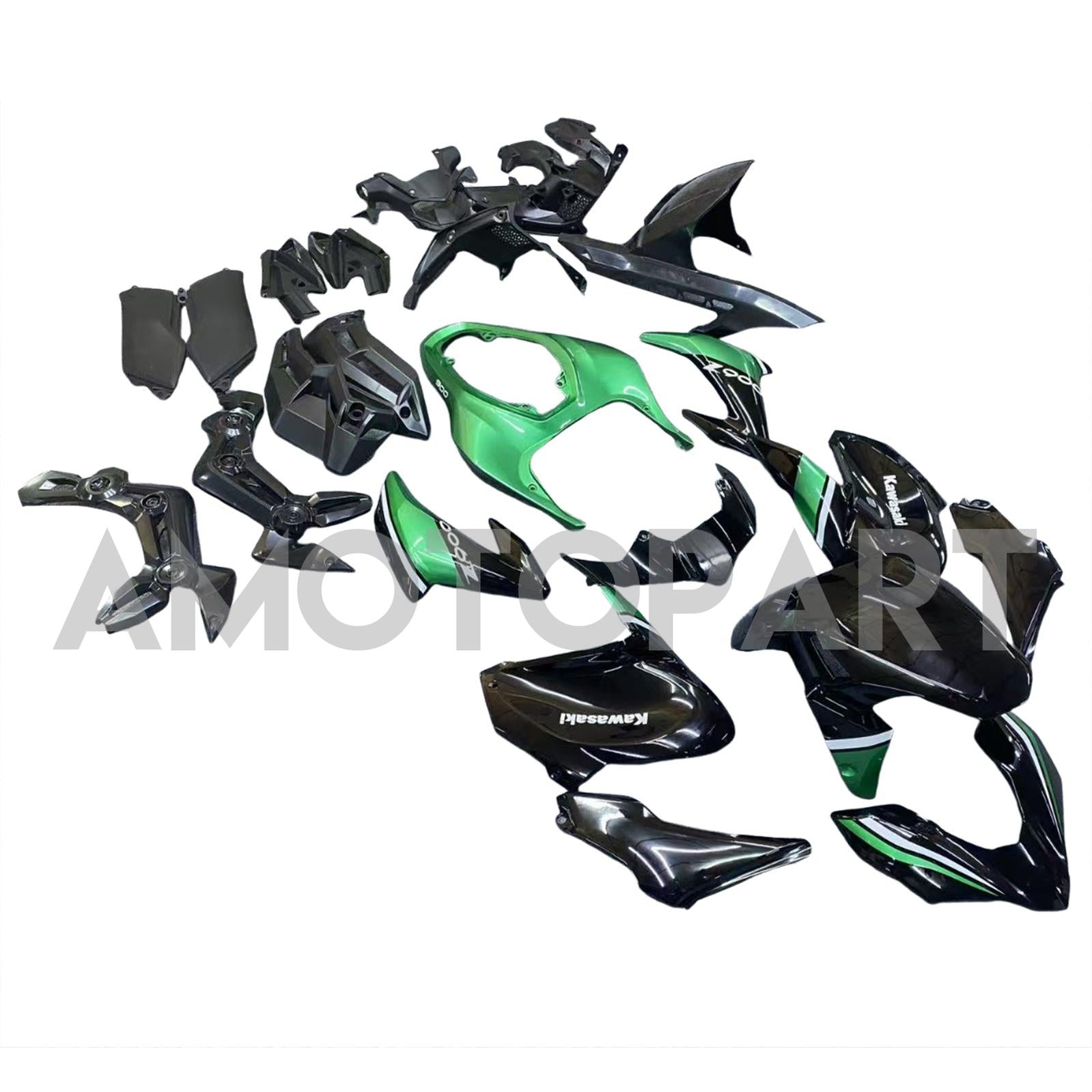 Amotopart Kawasaki 2017-2019 Z900 Emerald Green Fairing Kit