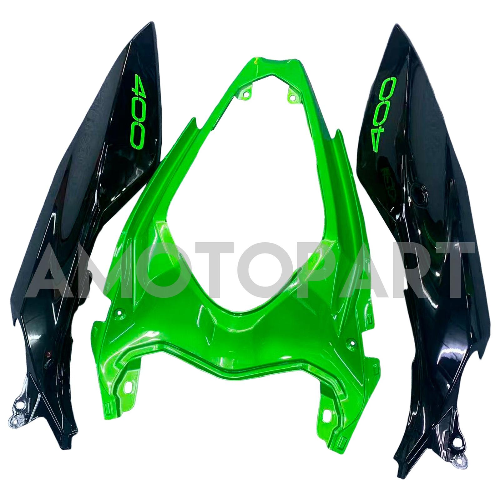 Amotopart 2018-2024 Z400 Kawasaki グリーン ブラック Style1 フェアリングキット
