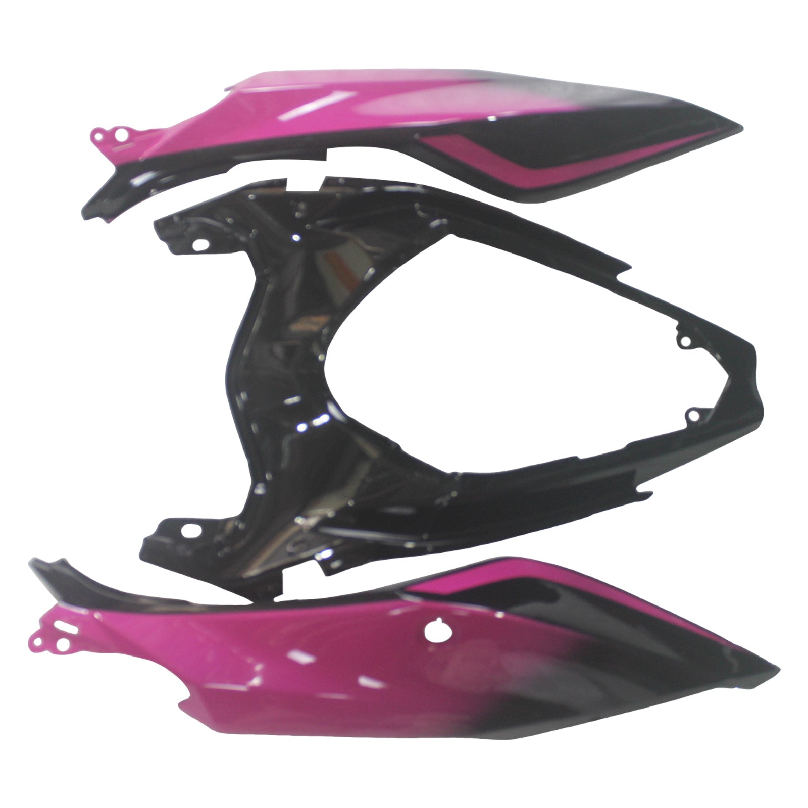 Amotopart 2018-2024 Z400 Kawasaki Black Pink Fairing Kit