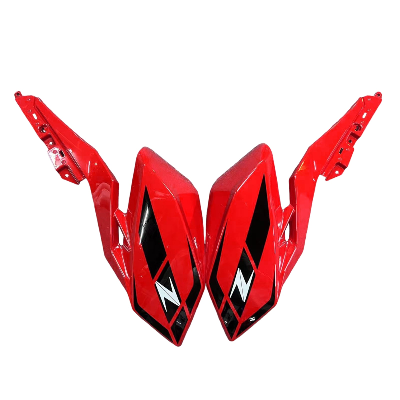 Amotopart 2018-2024 Z400 Kawasaki Black Red Fairing Kit