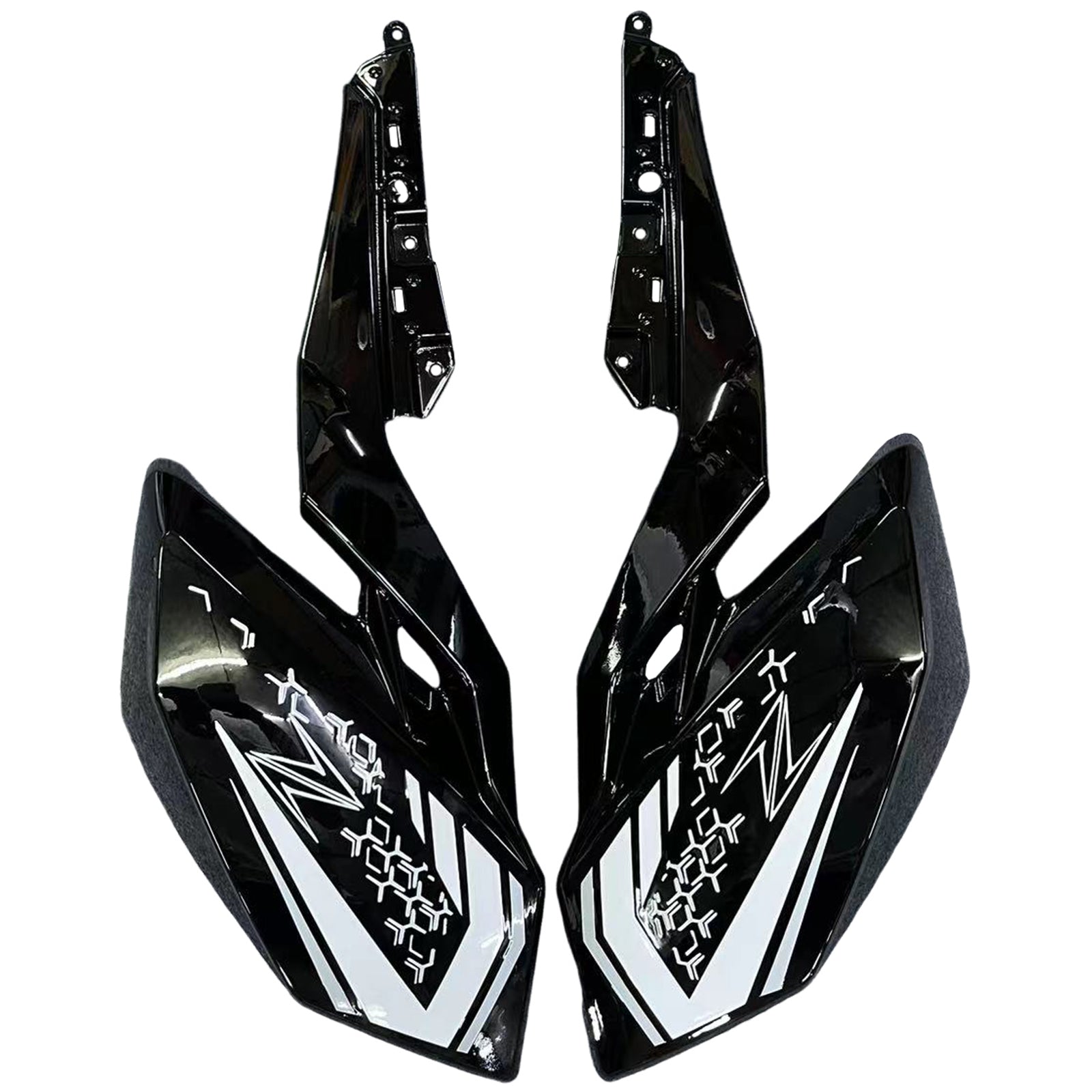 Amotopart 2018-2024 Kawasaki Z400 Black Fairing Kit
