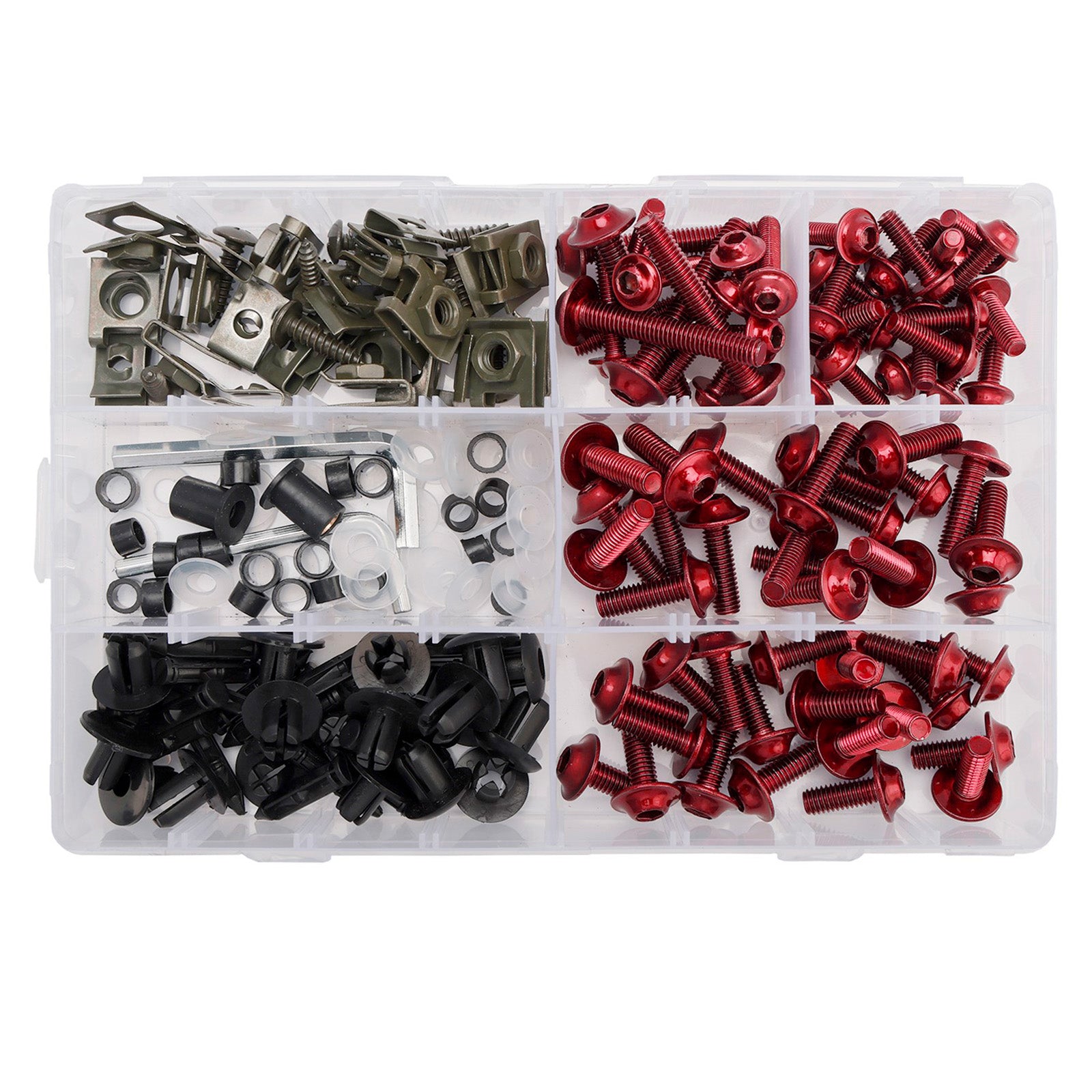 Amotopart 2018-2024 Kawasaki Z400 Red Black Fairing Kit