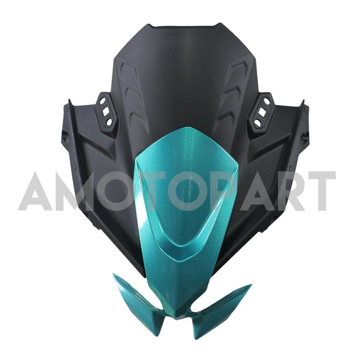 Amotopart 2020-2025 Kawasaki ER-6F Ninja650 Black&Blue Fairing Kit