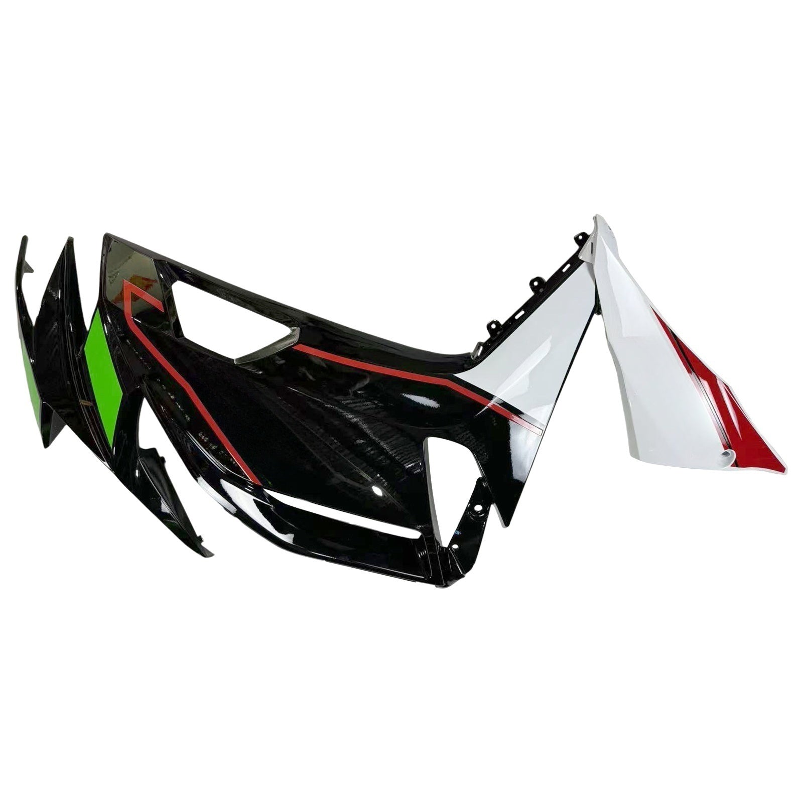 Amotopart 2020-2025 Kawasaki ER-6F Ninja650 Green&Black Style2 Fairing Kit