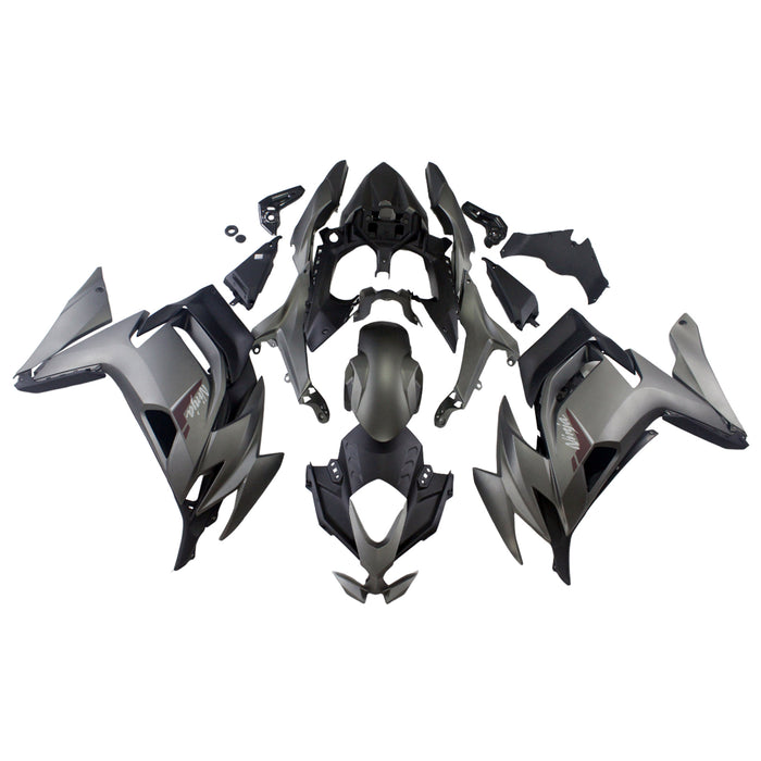 Amotopart 2020-2026 Kawasaki ER-6F Ninja650 Gray Black Fairing Kit