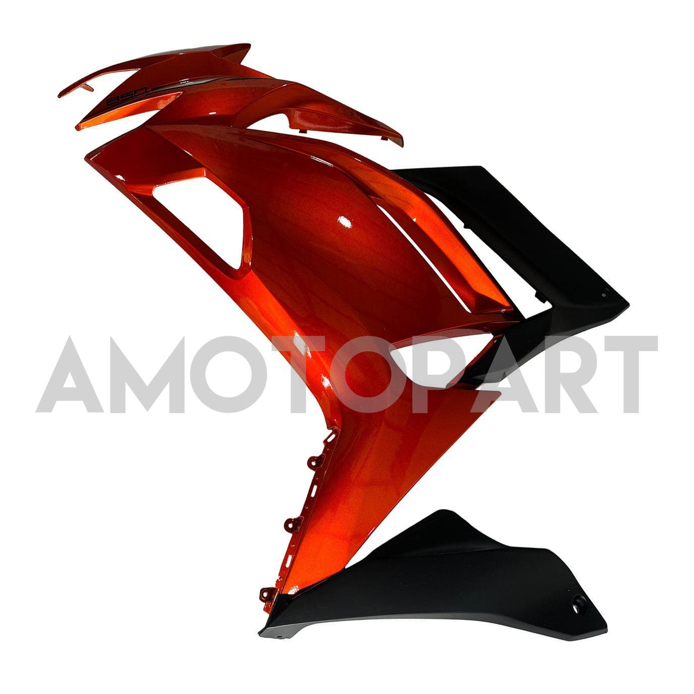 Amotopart 2020-2024 Kit carena Kawasaki ER-6F Ninja650 arancione lucido