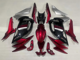 Amotopart 2020-2024 Kawasaki ER-6F Ninja650 Red&Black Fairing Kit