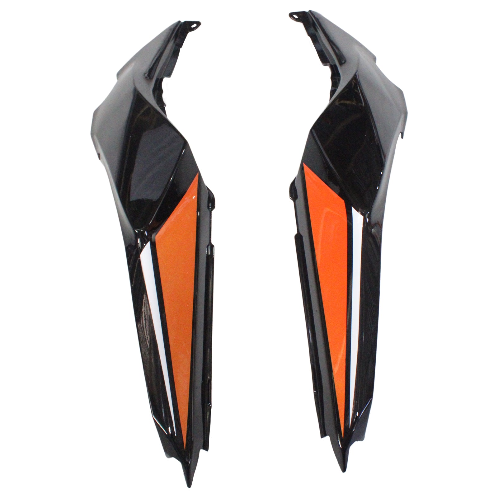 Amotopart 2020-2024 Kawasaki ER-6F Ninja650 Black&Orange Fairing Kit