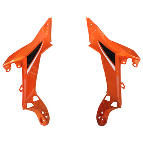 Amotopart 2020-2024 Kawasaki ER-6F Ninja650 Black&Orange Fairing Kit