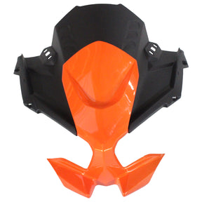 Amotopart 2020-2024 Kawasaki ER-6F Ninja650 Black&Orange Fairing Kit