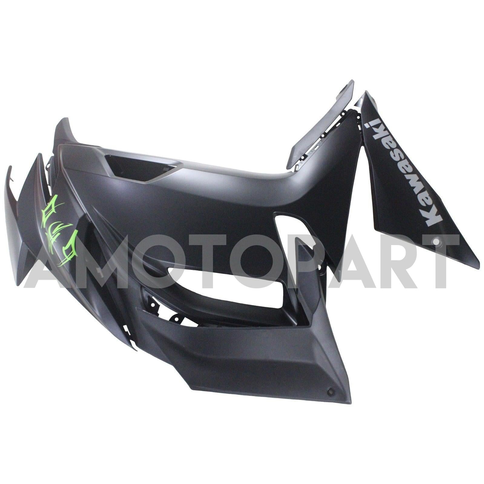 Amotopart 2020-2025 Kawasaki ER-6F Ninja650 Dark Grey Fairing Kit