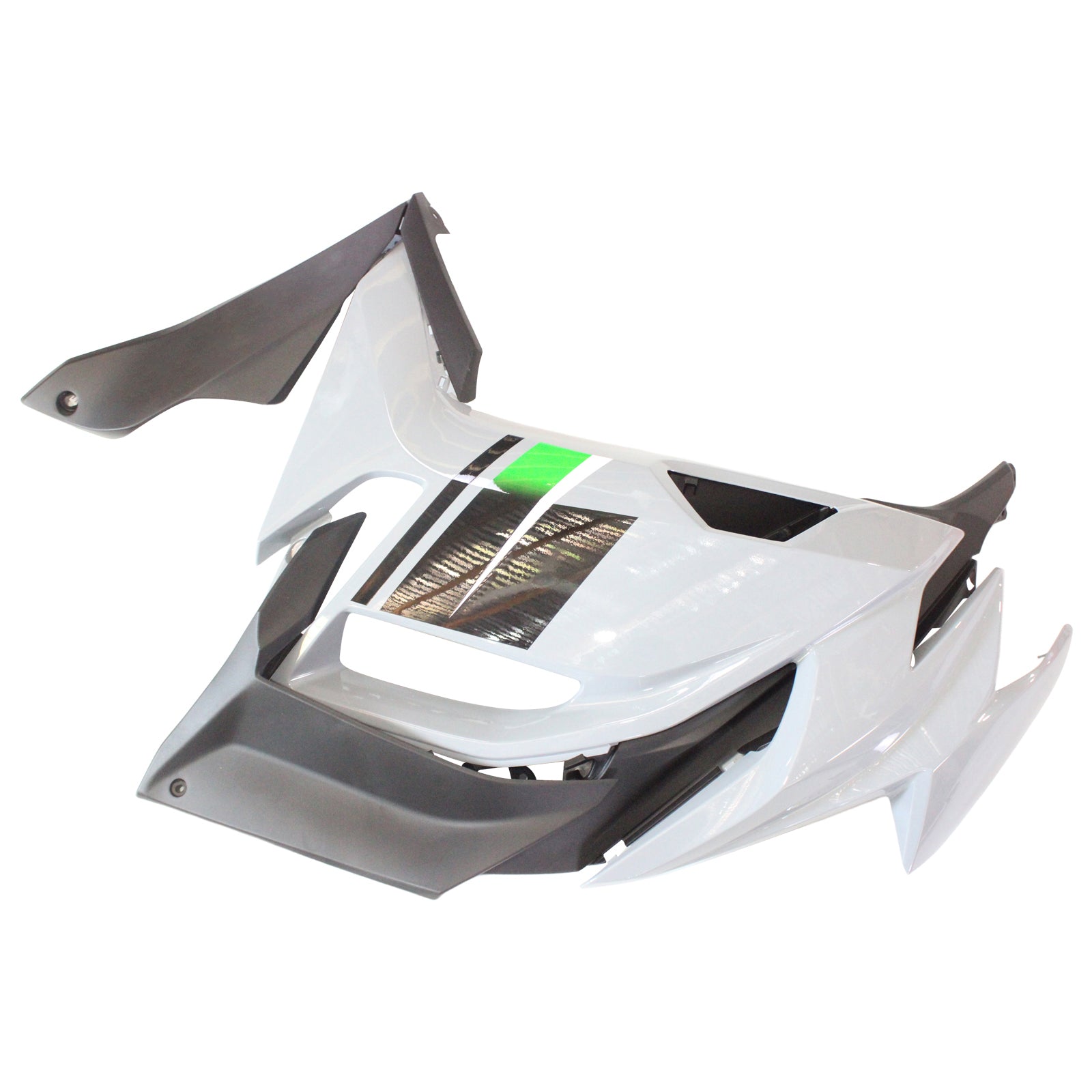 Amotopart 2020-2025 Kawasaki ER-6F Ninja650 Gray & Black Fairing Kit