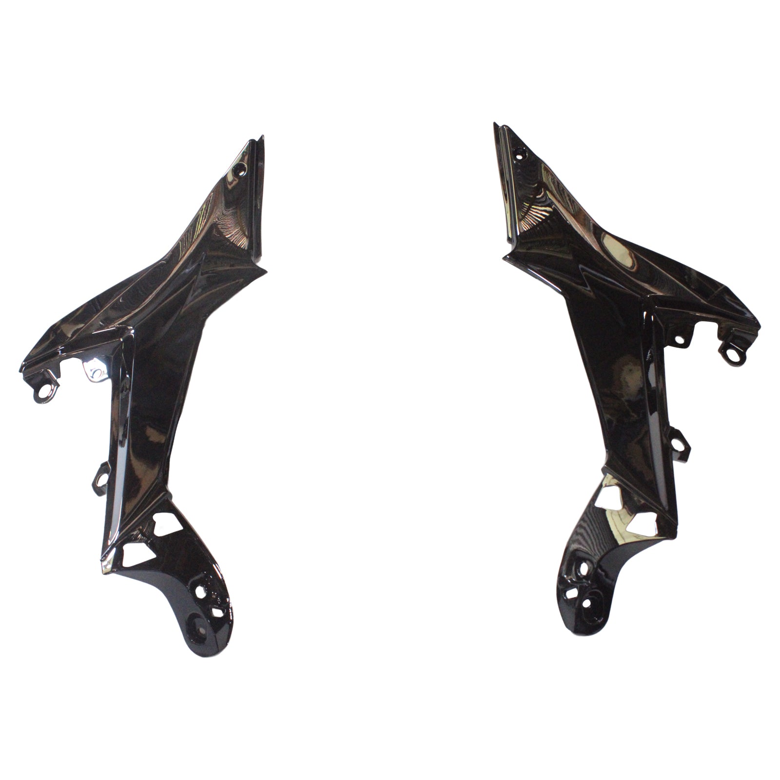 Amotopart 2020-2025 Kawasaki ER-6F Ninja650 Gray & Black Fairing Kit