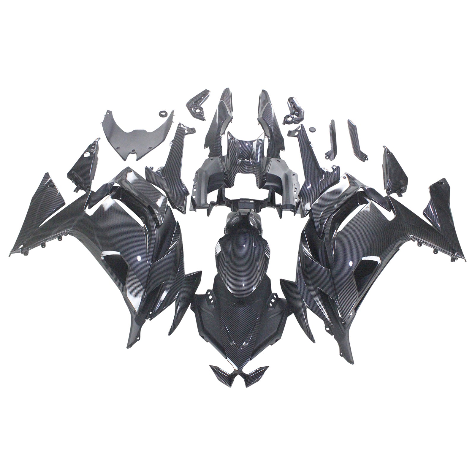 Amotopart 2020-2025 Kawasaki ER-6F Ninja650 Carbon Fiber Fairing Kit