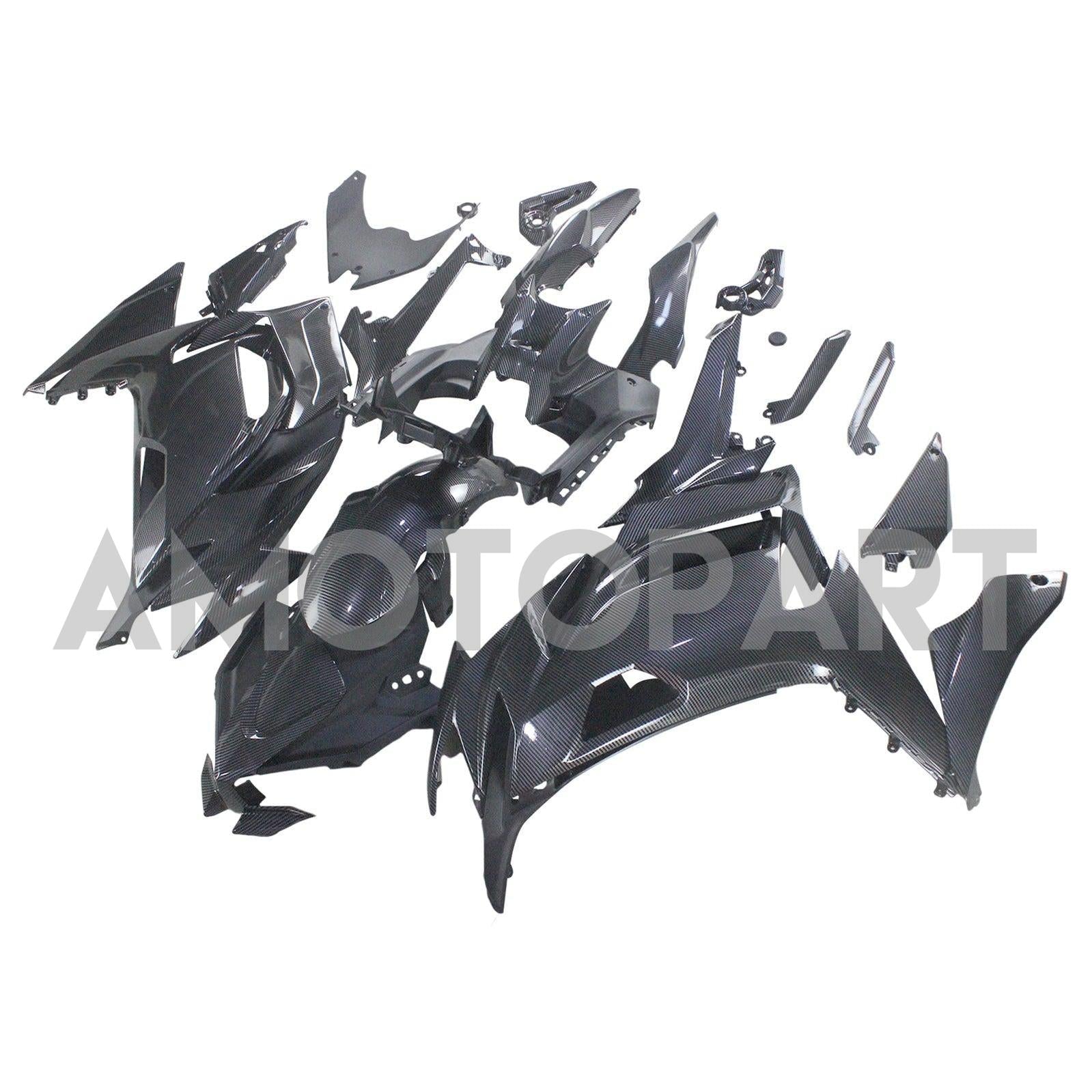 Amotopart 2020-2025 Kawasaki ER-6F Ninja650 Carbon Fiber Fairing Kit
