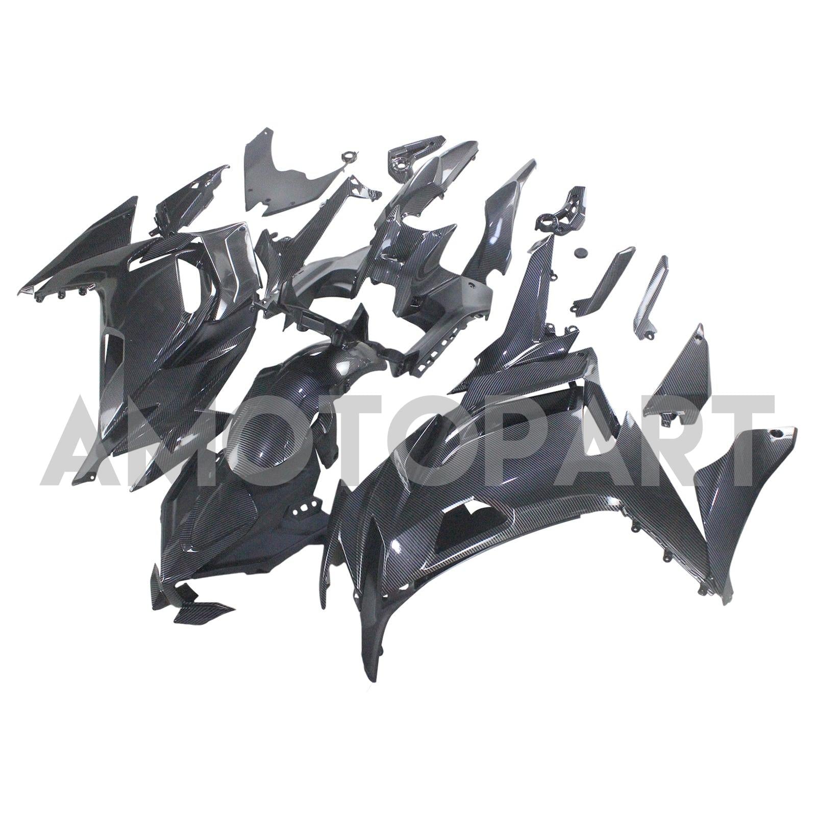 Amotopart 2020-2025 Kawasaki ER-6F Ninja650 Carbon Fiber Fairing Kit