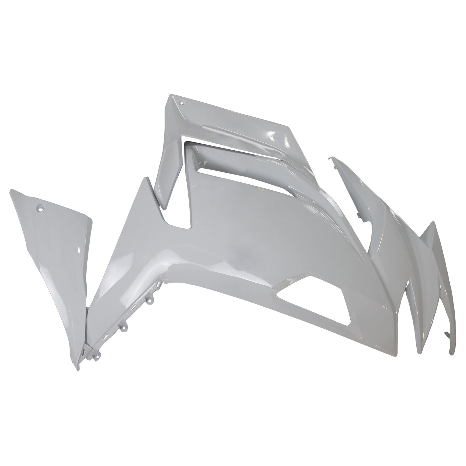 Amotopart 2020-2025 Kawasaki ER-6F Ninja650 White Black Fairing Kit