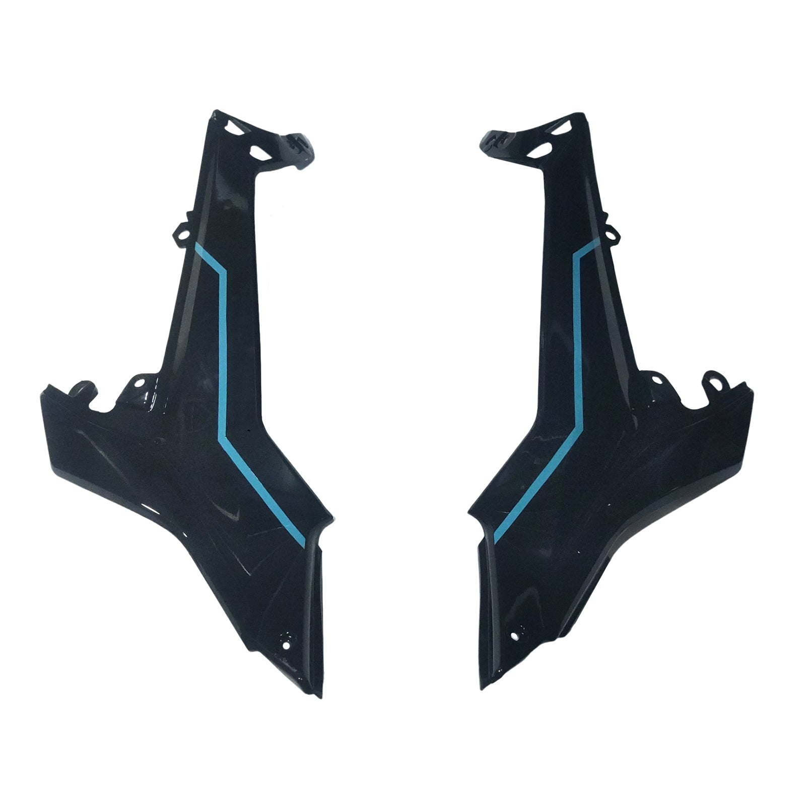 Amotopart 2020-2026 Kawasaki ER-6F Ninja650 Black Grey Fairing Kit