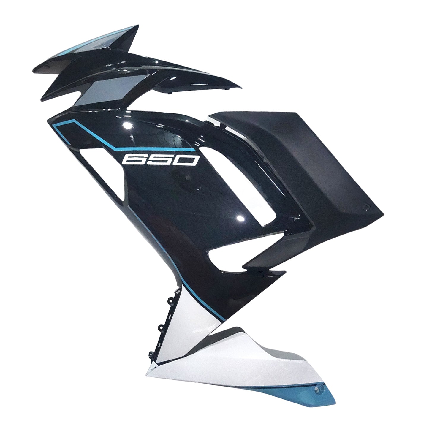 Amotopart 2020-2026 Kawasaki ER-6F Ninja650 Black Grey Fairing Kit