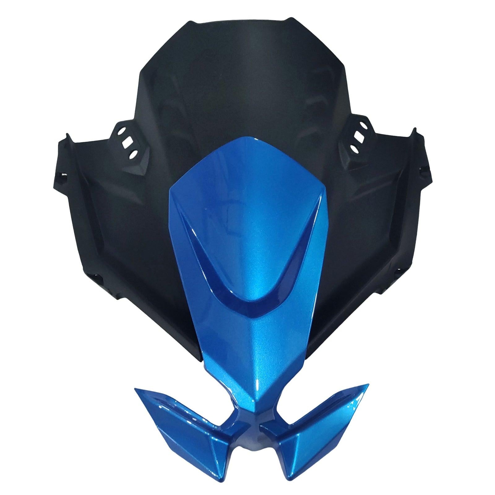 Amotopart 2020-2025 Kawasaki ER-6F Ninja650 Glossy Black Blue Fairing Kit