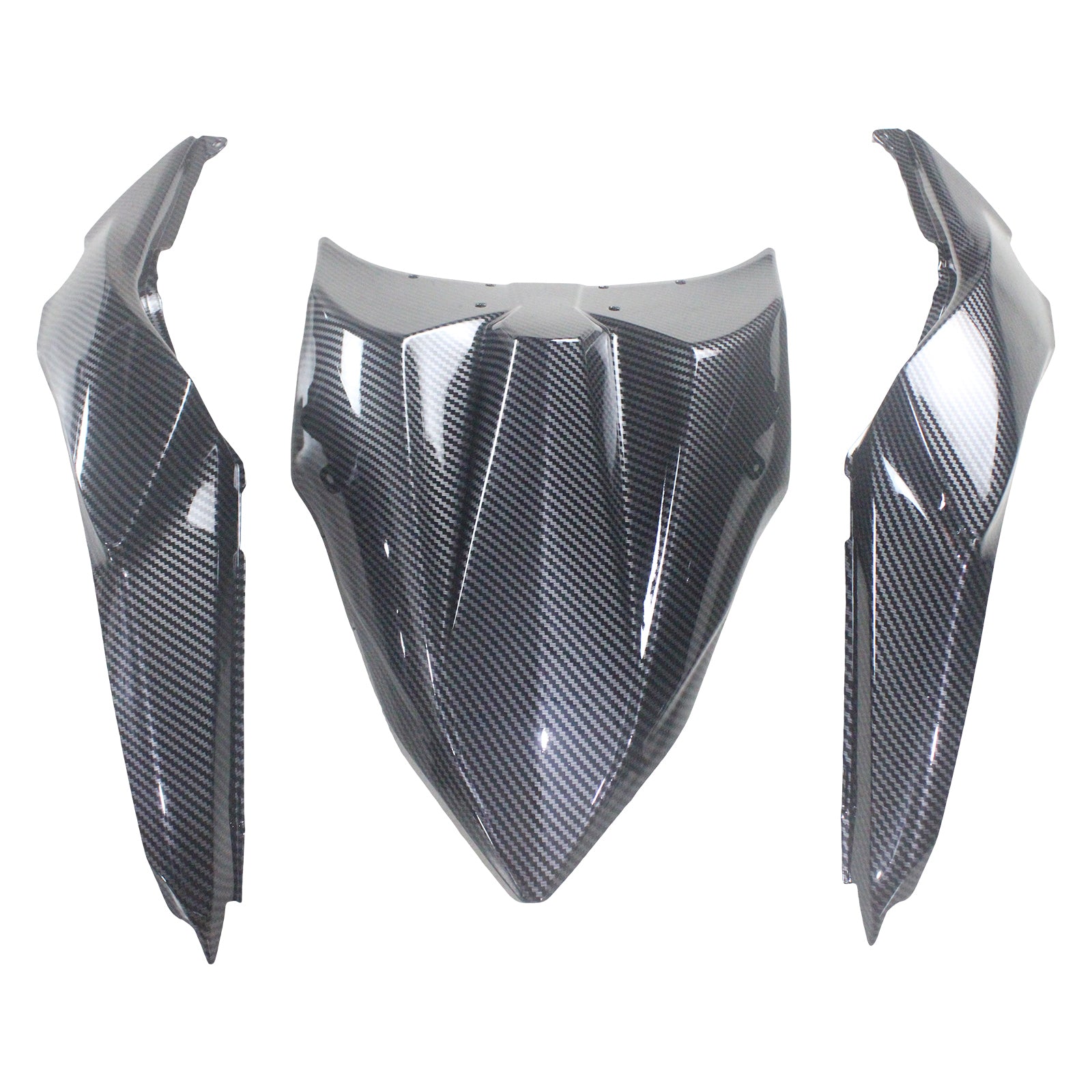 Amotopart 2020-2024 Kawasaki ER-6F Ninja650 Green Carbon Fiber Fairing Kit