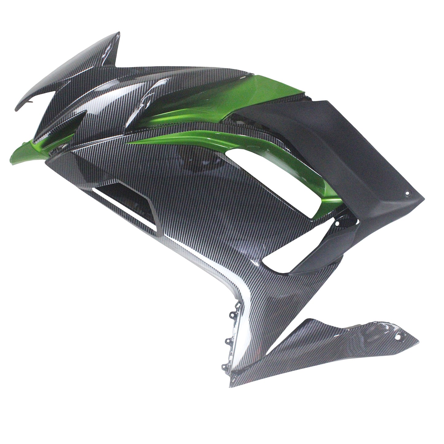 Amotopart 2020-2024 Kawasaki ER-6F Ninja650 Green Carbon Fiber Fairing Kit