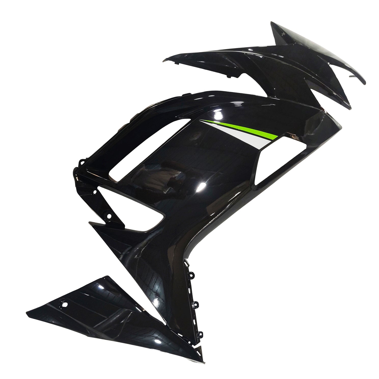 Amotopart 2020-2025 Kawasaki ER-6F Ninja650 Glossy Black Fairing Kit