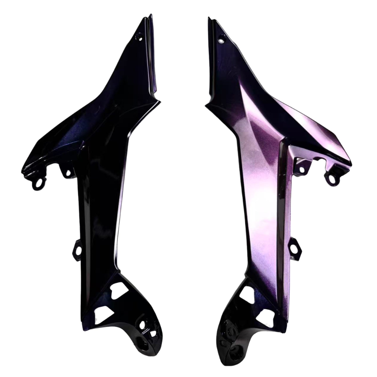 Amotopart 2020-2026 Kawasaki ER6F Ninja650 Kit de carénage violet bleu dégradé