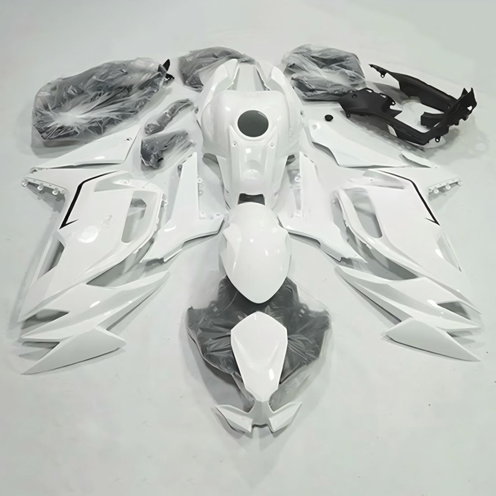 Amotopart 2020-2026 Kawasaki ER6F/Ninja650 White Fairing Kit
